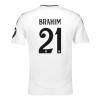 Camisola Real Madrid Brahim 21 Homen Equipamento 1ª 24/25